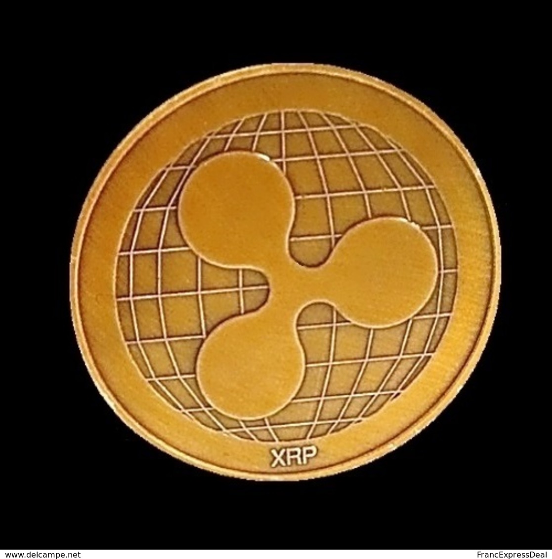 1 Pièce Plaquée CUIVRE ( COPPER Plated Coin ) - Ripple XRP - Autres & Non Classés