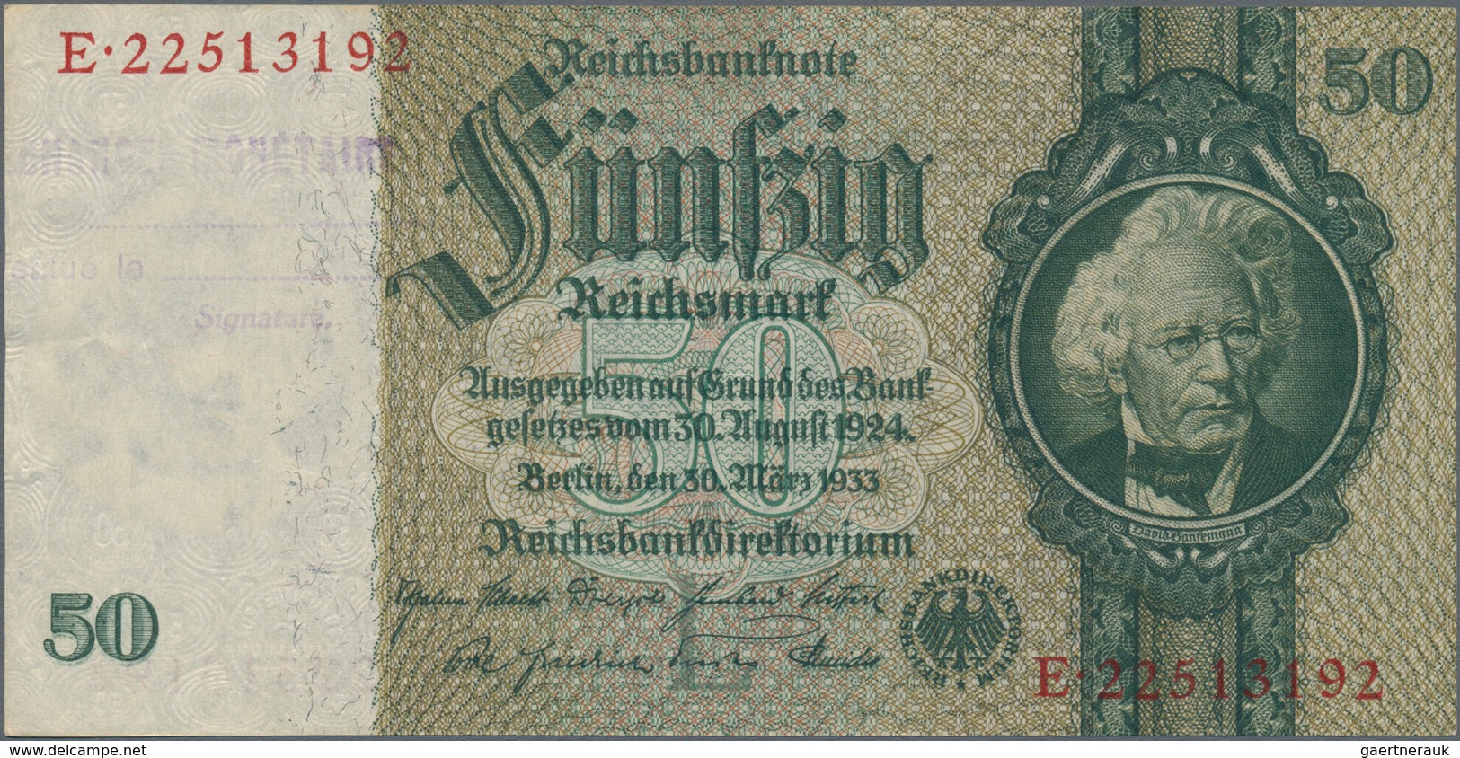 Deutschland - Deutsches Reich Bis 1945: Großes Lot Mit 15 Belgischen Abstempelungen Auf 50 Reichsmar - Sonstige & Ohne Zuordnung