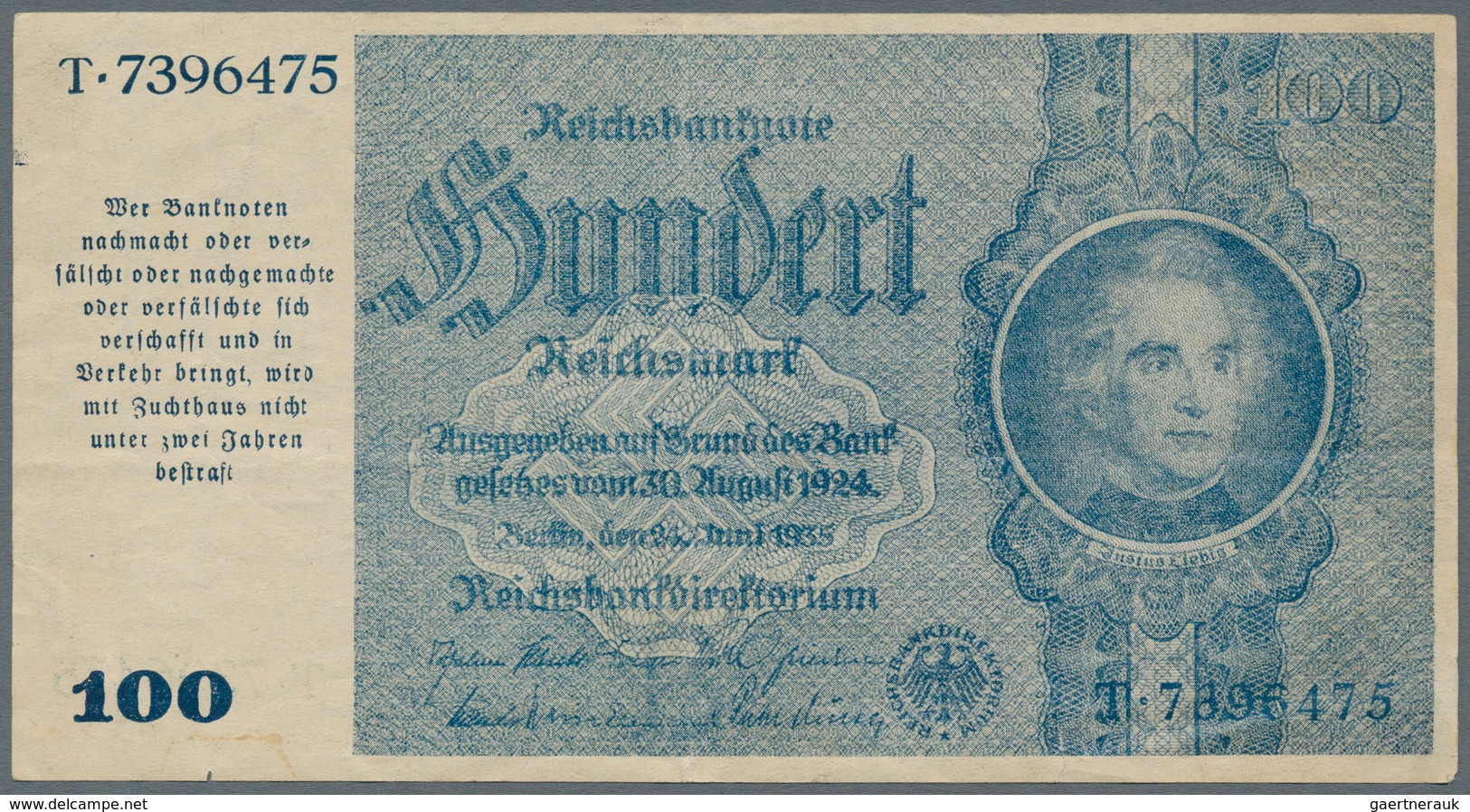 Deutschland - Deutsches Reich Bis 1945: 100 Reichsmark Notausgabe 1945 "Schörner", Ro.182, Mehrere K - Andere & Zonder Classificatie
