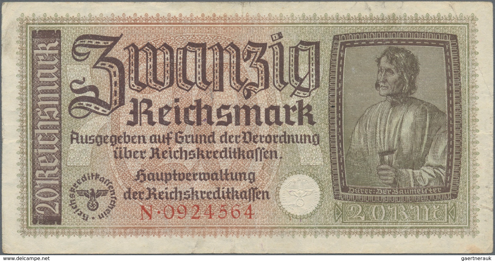 Deutschland - Deutsches Reich Bis 1945: Kleines Lot Mit 10 Belgischen Abstempelungen Auf 50 Reichspf - Sonstige & Ohne Zuordnung