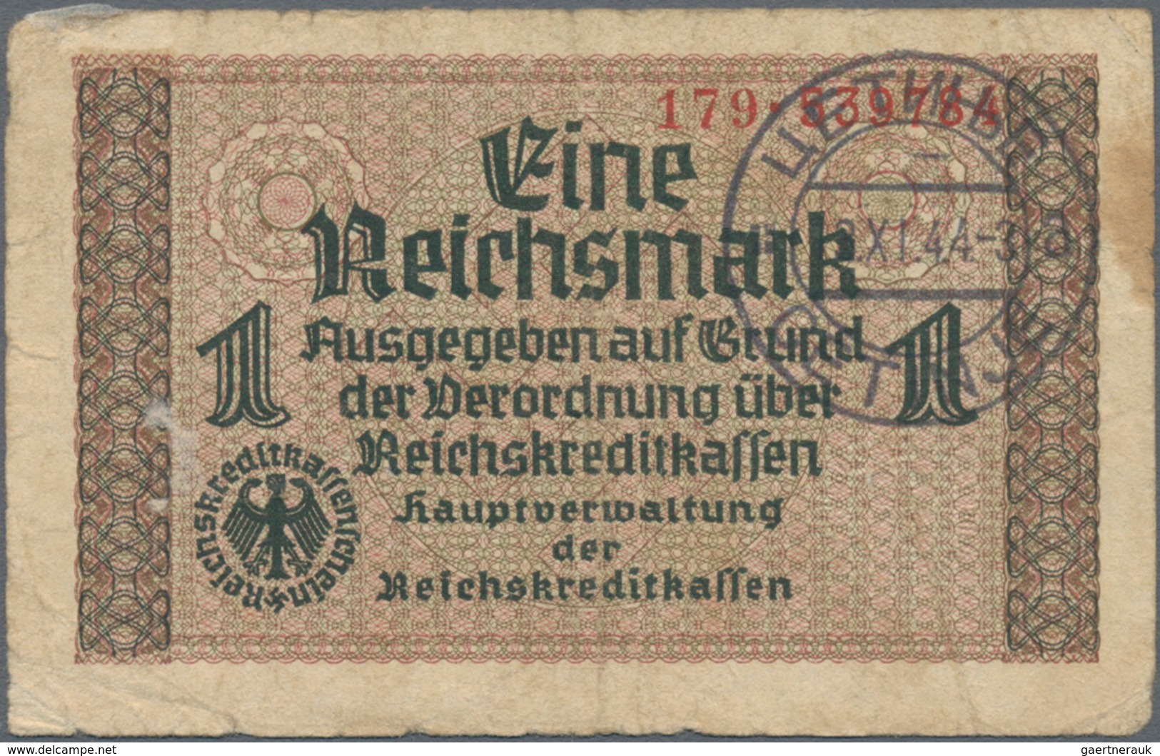 Deutschland - Deutsches Reich Bis 1945: Kleines Lot Mit 10 Belgischen Abstempelungen Auf 50 Reichspf - Andere & Zonder Classificatie