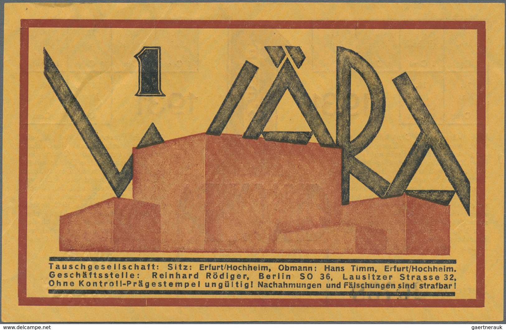 Deutschland - Deutsches Reich bis 1945: Ulmer Wära, set mit 1/2, 2 x 1, 2, 5 und 10 Wära 1931, teils