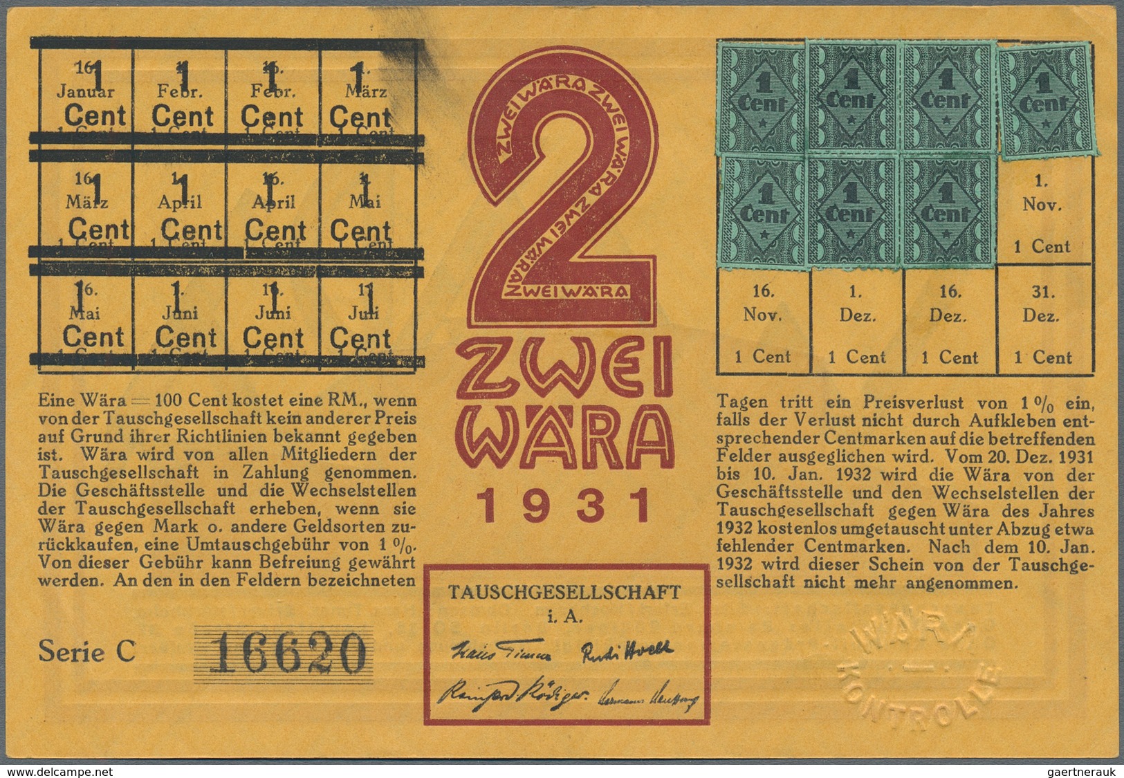 Deutschland - Deutsches Reich bis 1945: Ulmer Wära, set mit 1/2, 2 x 1, 2, 5 und 10 Wära 1931, teils