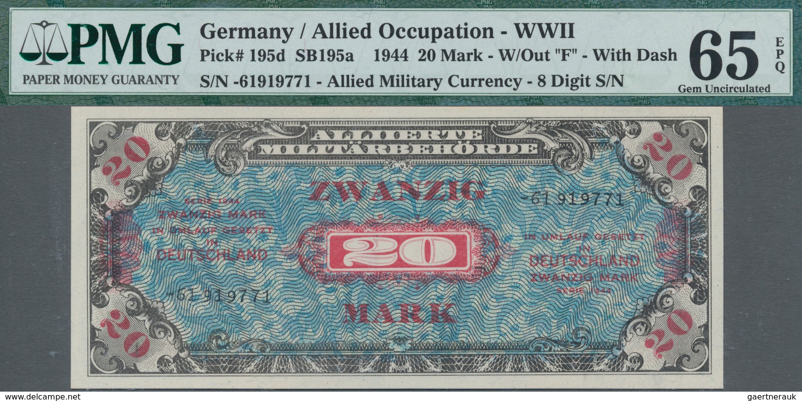 Deutschland - Alliierte Miltärbehörde + Ausgaben 1945-1948: Lot Mit 11 Banknoten, Dabei 3 X 20 Mark - Altri & Non Classificati