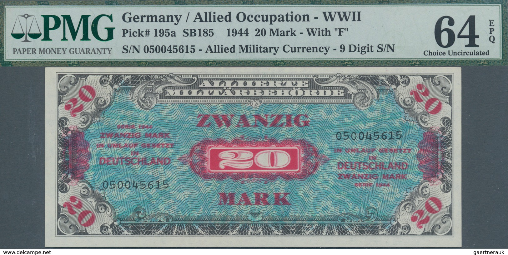 Deutschland - Alliierte Miltärbehörde + Ausgaben 1945-1948: Lot mit 11 Banknoten, dabei 3 x 20 Mark