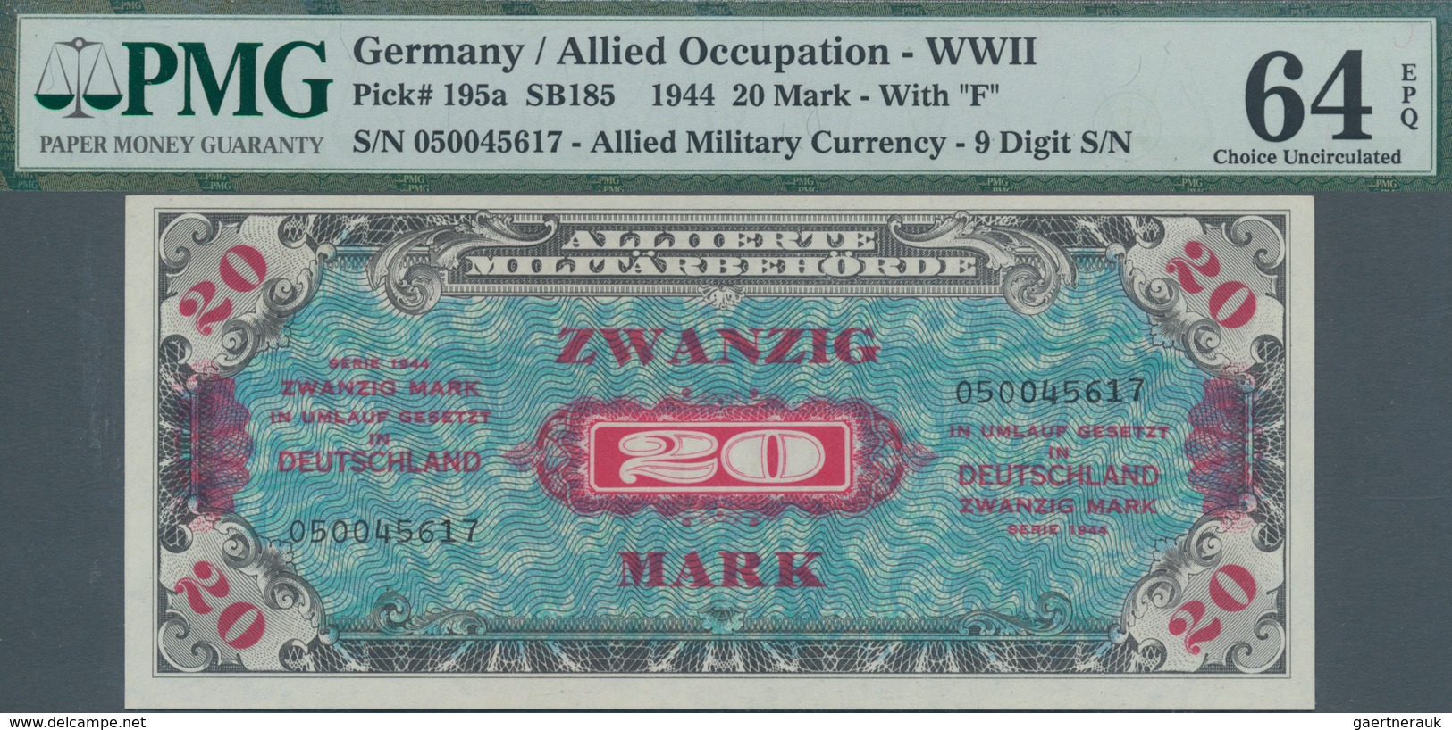 Deutschland - Alliierte Miltärbehörde + Ausgaben 1945-1948: Lot mit 11 Banknoten, dabei 3 x 20 Mark