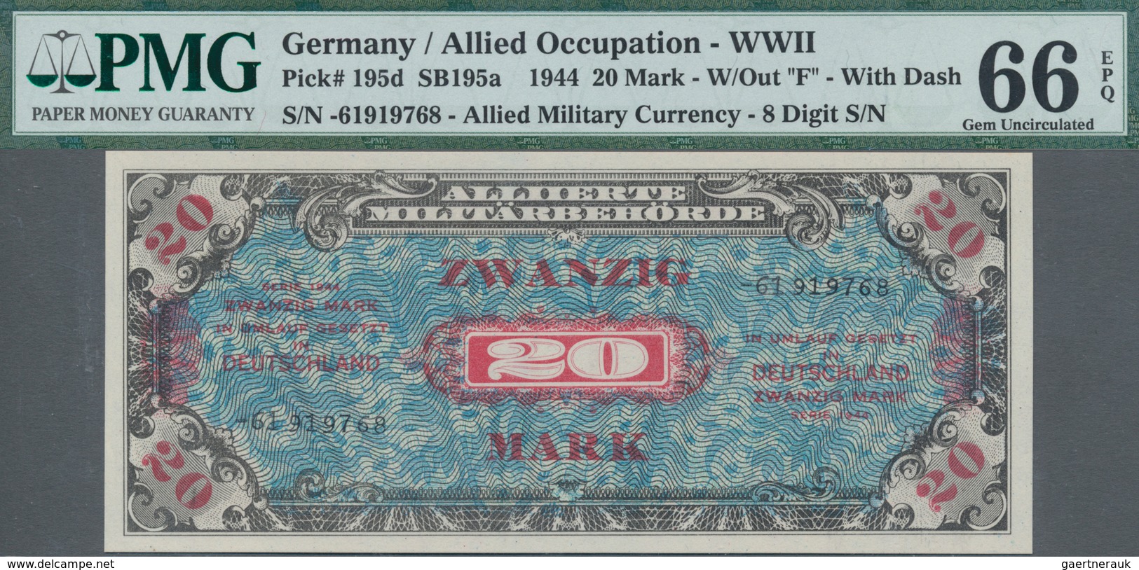 Deutschland - Alliierte Miltärbehörde + Ausgaben 1945-1948: Lot mit 11 Banknoten, dabei 3 x 20 Mark