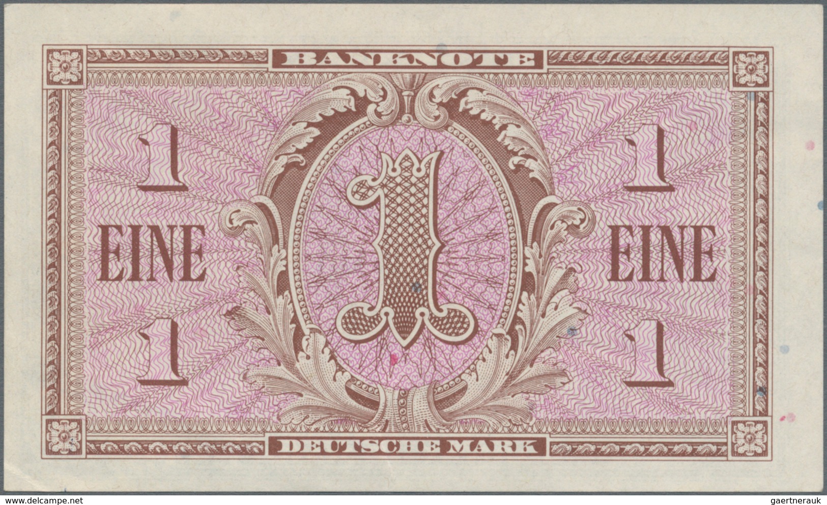 Deutschland - Bank Deutscher Länder + Bundesrepublik Deutschland: 1 DM 1948 Kopfgeldserie, Ro.232, K - Otros & Sin Clasificación