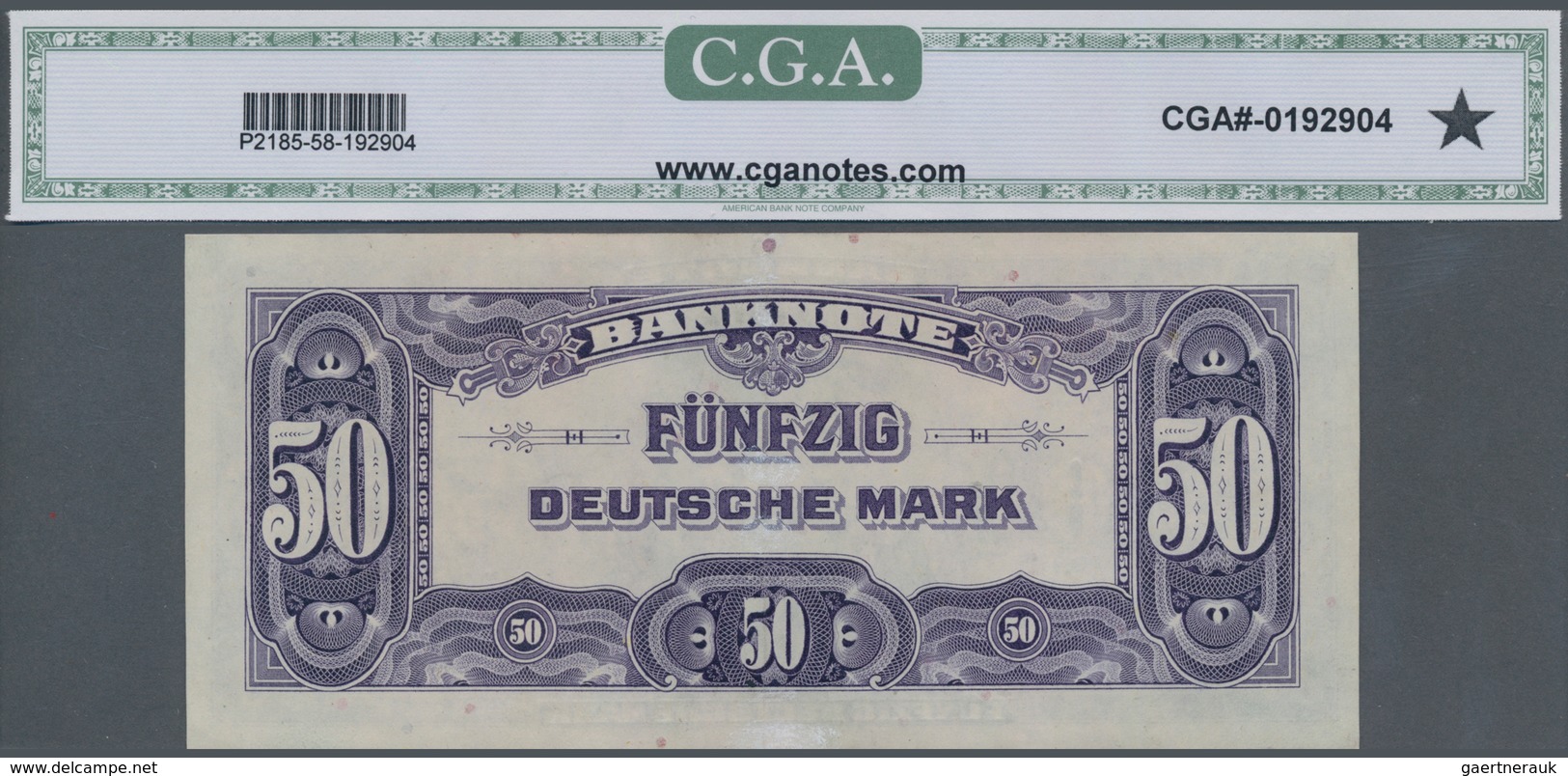 Deutschland - Bank Deutscher Länder + Bundesrepublik Deutschland: 50 Mark 1948 Ro. 242 In Erhaltung: - Altri & Non Classificati