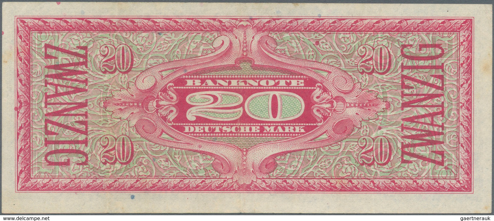 Deutschland - Bank Deutscher Länder + Bundesrepublik Deutschland: 20 DM 1948 "Liberty", Ro.246a, 3 S - Otros & Sin Clasificación