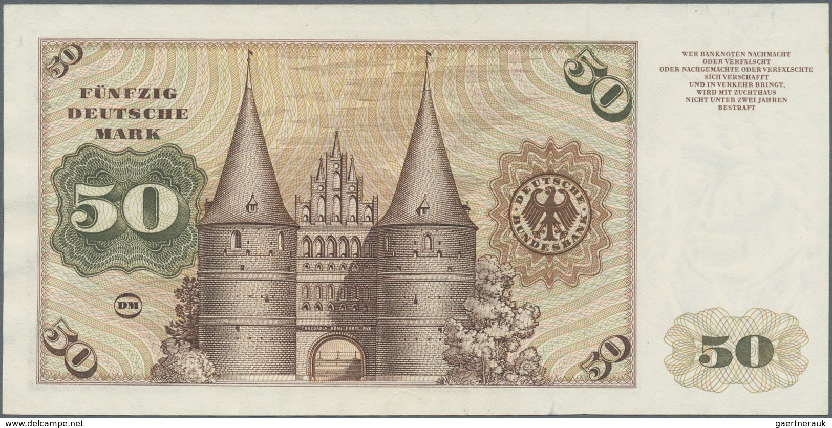 Deutschland - Bank Deutscher Länder + Bundesrepublik Deutschland: 50 DM 1960, Serie "K/Y", Ro.265a, - Otros & Sin Clasificación