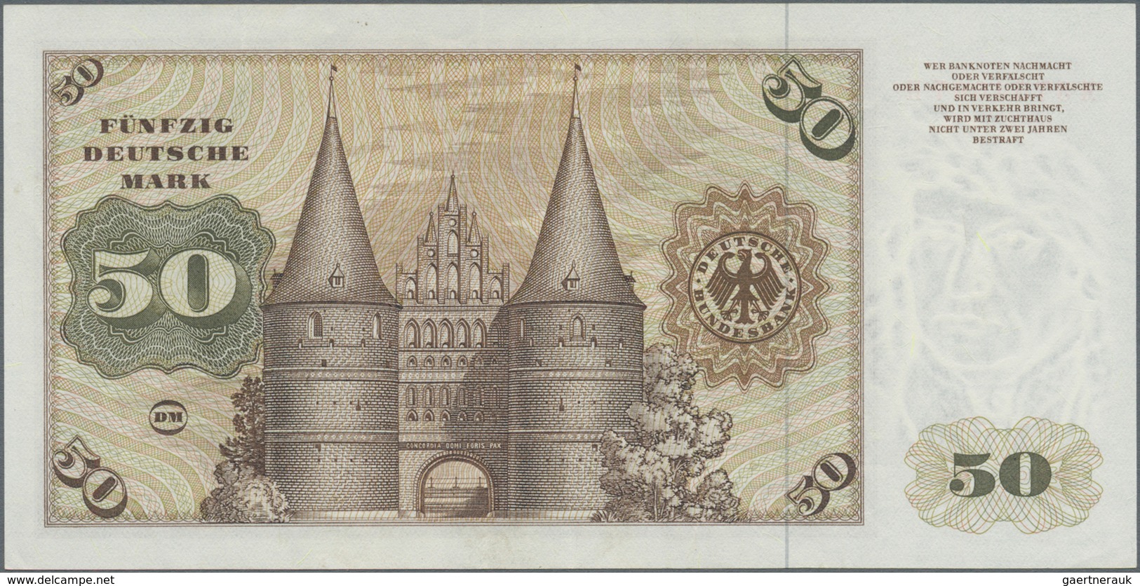 Deutschland - Bank Deutscher Länder + Bundesrepublik Deutschland: 50 DM 1960 Serie "M/H", Ro.265b, S - Otros & Sin Clasificación