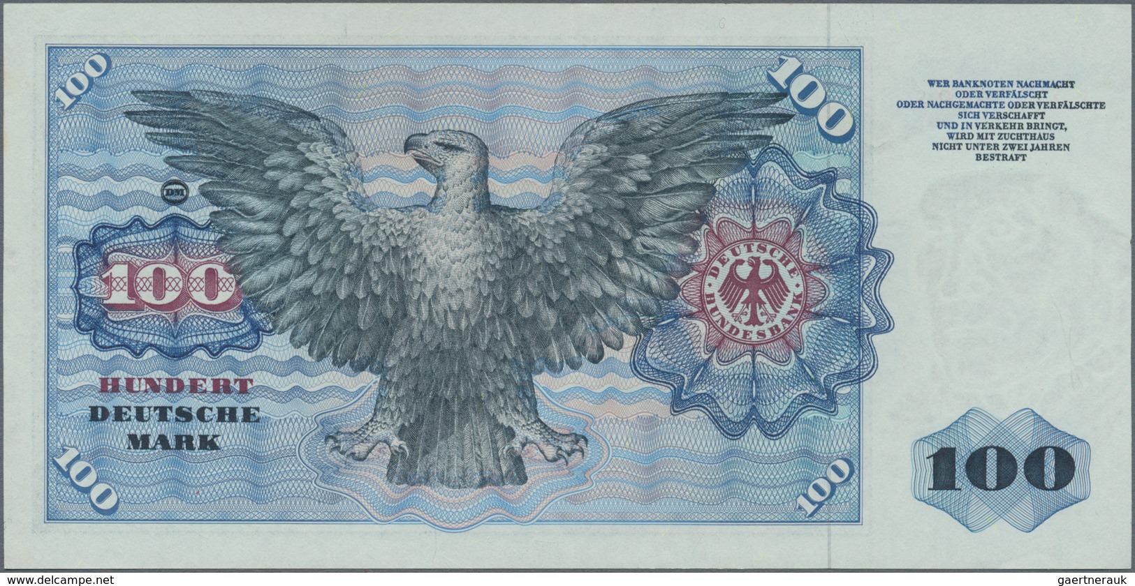 Deutschland - Bank Deutscher Länder + Bundesrepublik Deutschland: 100 DM 1960, Serie "P/S", Ro.266b, - Other & Unclassified