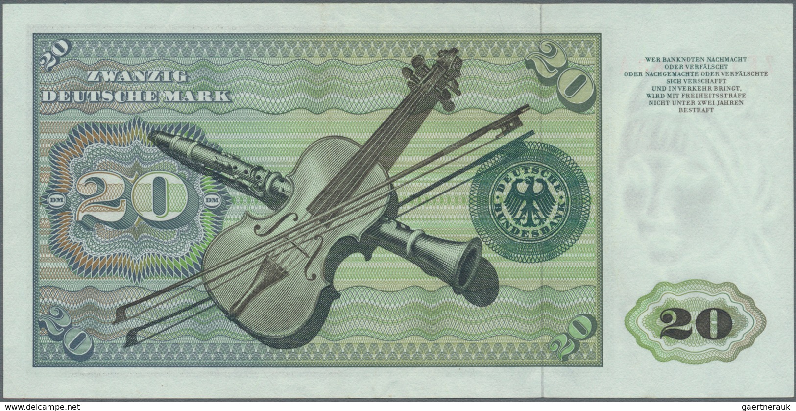 Deutschland - Bank Deutscher Länder + Bundesrepublik Deutschland: 20 DM 1970 Ersatznote Serie "ZE/A" - Sonstige & Ohne Zuordnung