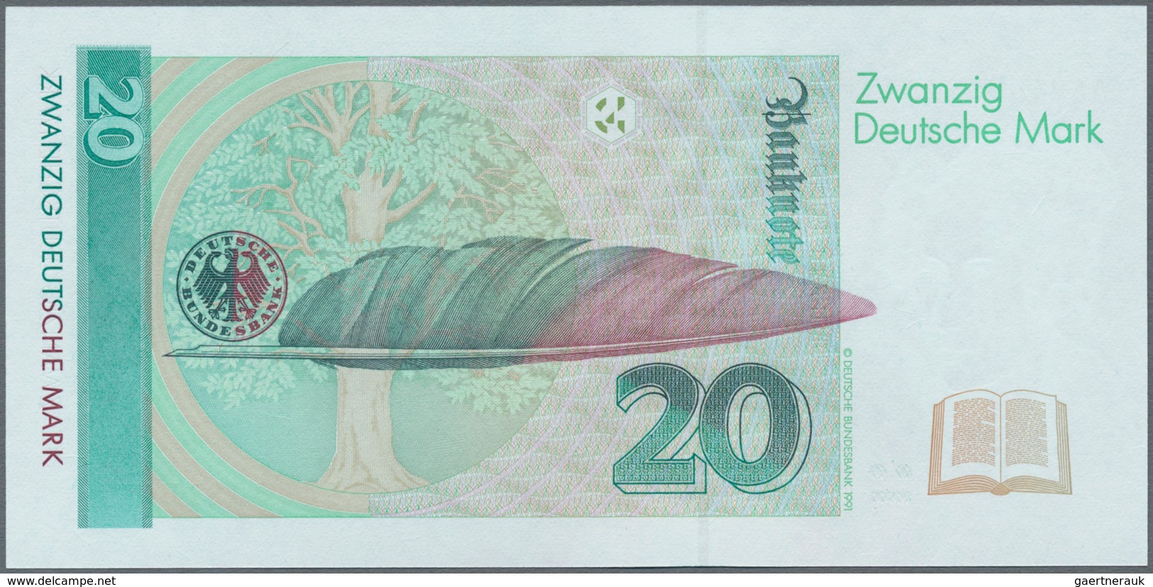 Deutschland - Bank Deutscher Länder + Bundesrepublik Deutschland: Lot mit 6 Banknoten 10 DM 1989, 2x