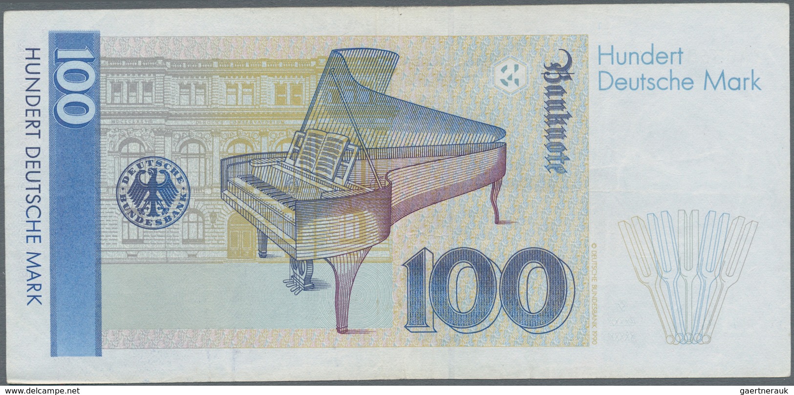 Deutschland - Bank Deutscher Länder + Bundesrepublik Deutschland: 100 DM 1989 Ersatznote Serie "ZA/A - Otros & Sin Clasificación