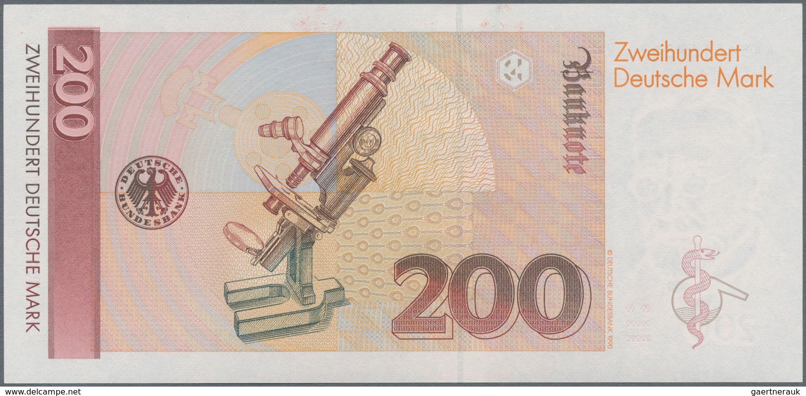 Deutschland - Bank Deutscher Länder + Bundesrepublik Deutschland: 200 DM 1989, Ro.295a (P.42) In Kas - Otros & Sin Clasificación