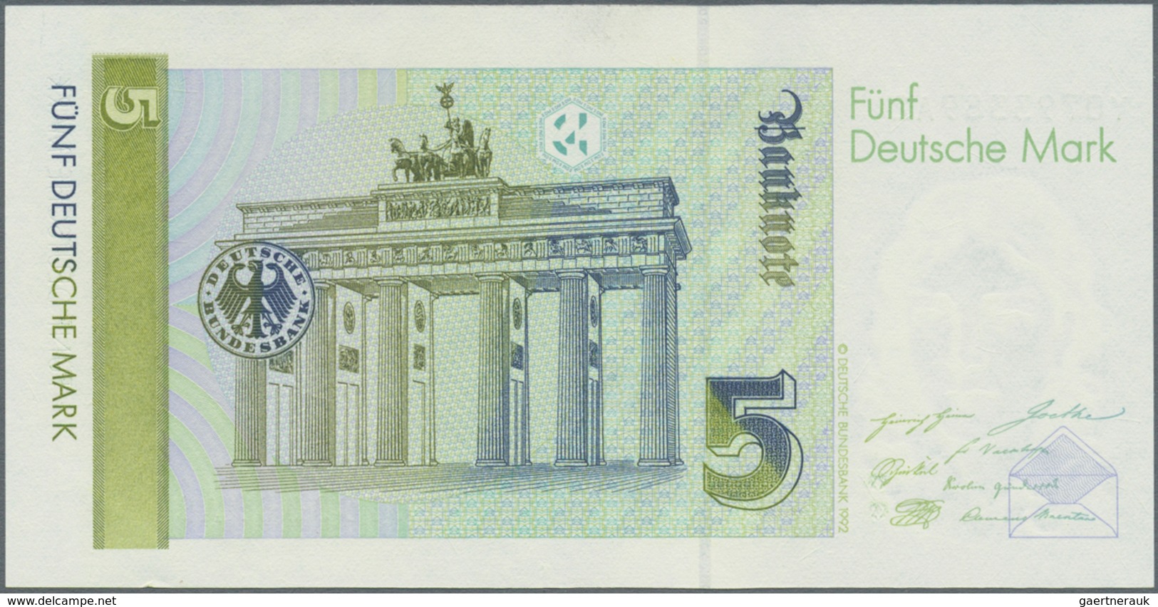 Deutschland - Bank Deutscher Länder + Bundesrepublik Deutschland: Lot Mit 3 Ersatznoten Serie 1991, - Autres & Non Classés