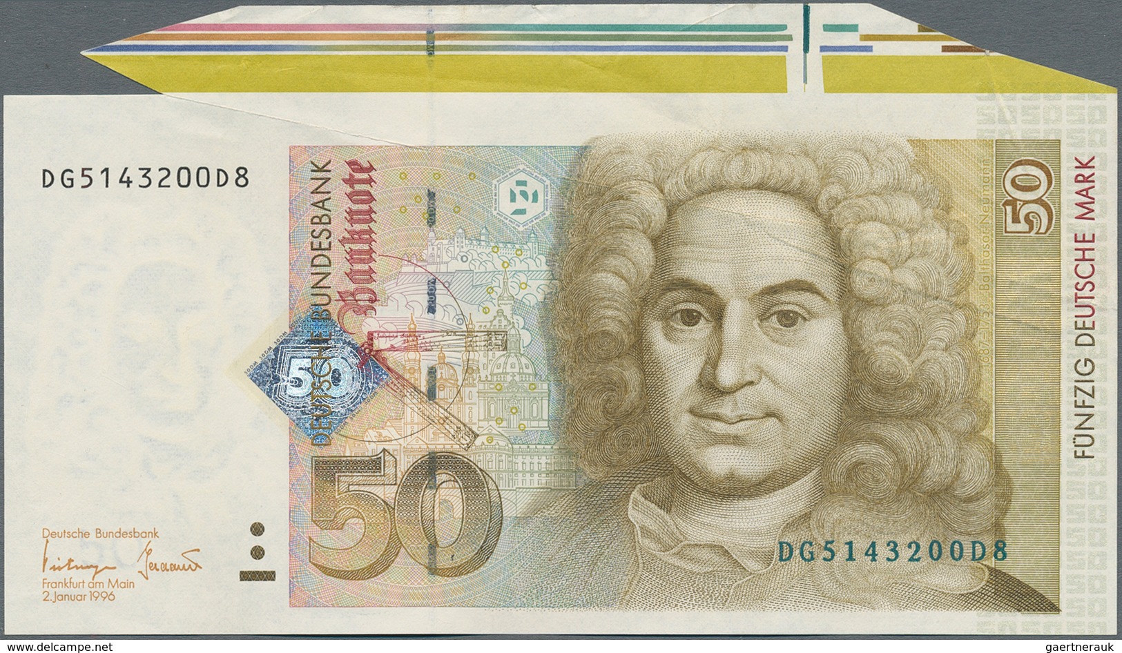 Deutschland - Bank Deutscher Länder + Bundesrepublik Deutschland: 50 DM 1996 Ro.309a Mit Teilen Des - Sonstige & Ohne Zuordnung