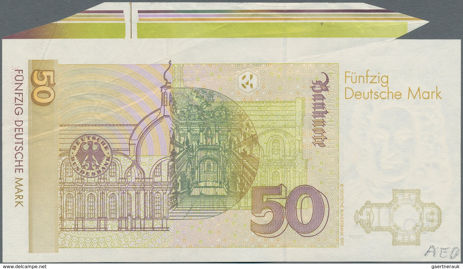 Deutschland - Bank Deutscher Länder + Bundesrepublik Deutschland: 50 DM 1996 Ro.309a Mit Teilen Des - Otros & Sin Clasificación