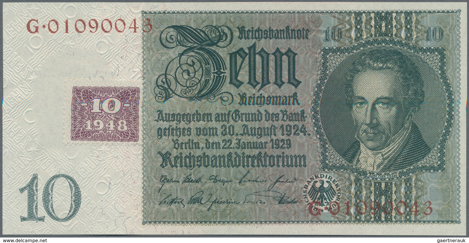 Deutschland - DDR: Kuponausgaben 1948 Mit 10, 20, 50 Und 100 Mark, Ro.334, 335, 337, 338 In Kassenfr - Altri & Non Classificati