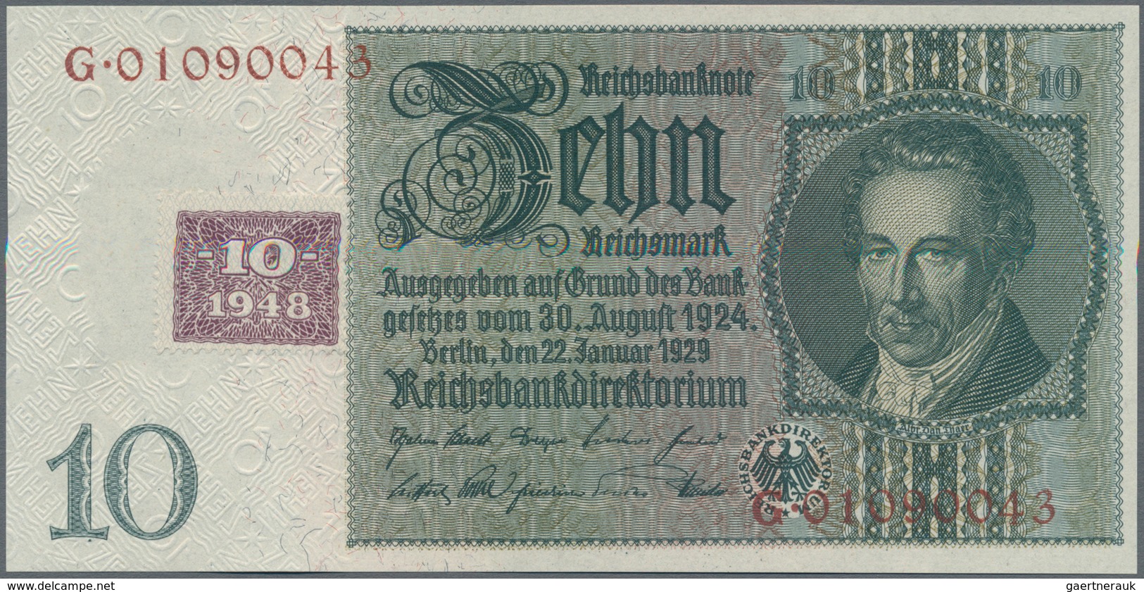 Deutschland - DDR: Kuponausgaben 1948 Mit 10, 20, 50 Und 100 Mark, Ro.334, 335, 337, 338 In Kassenfr - Sonstige & Ohne Zuordnung