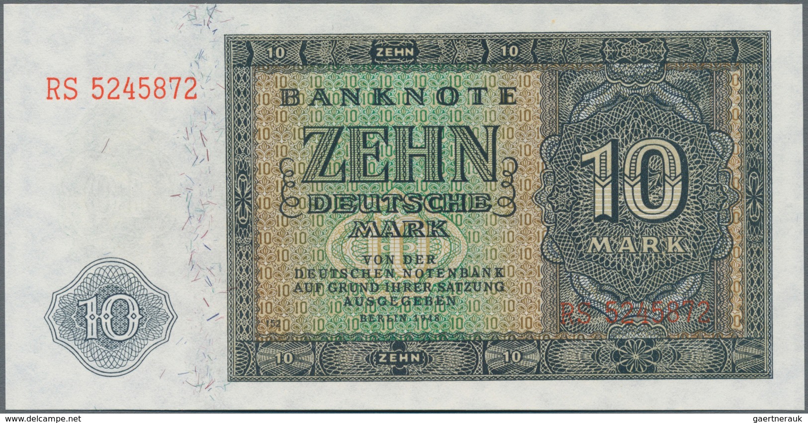 Deutschland - DDR: Deutsche Notenbank 1948 Mit 5, 10, 20, 50, 100 Und 1000 Mark, Ro.342-347 In Kasse - Sonstige & Ohne Zuordnung