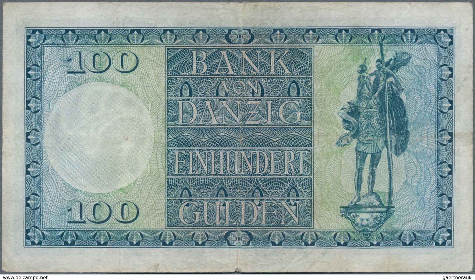 Deutschland - Nebengebiete Deutsches Reich: Danzig - Bank Von Danzig, 100 Gulden 10.02.1924, Ro.835, - Sonstige & Ohne Zuordnung