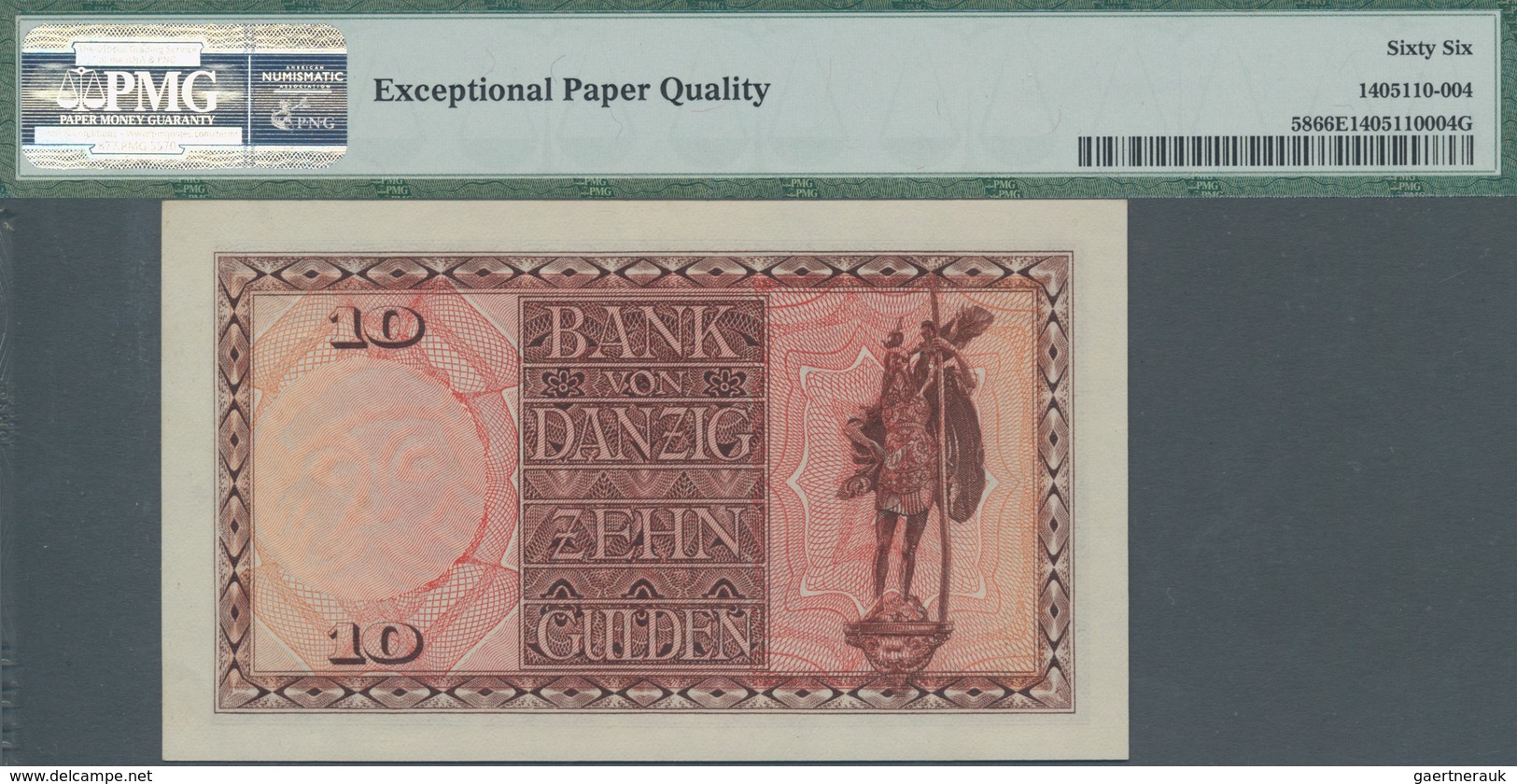 Deutschland - Nebengebiete Deutsches Reich: Danzig - Bank Von Danzig, 10 Gulden 01.07.1930, Ro.839, - Altri & Non Classificati