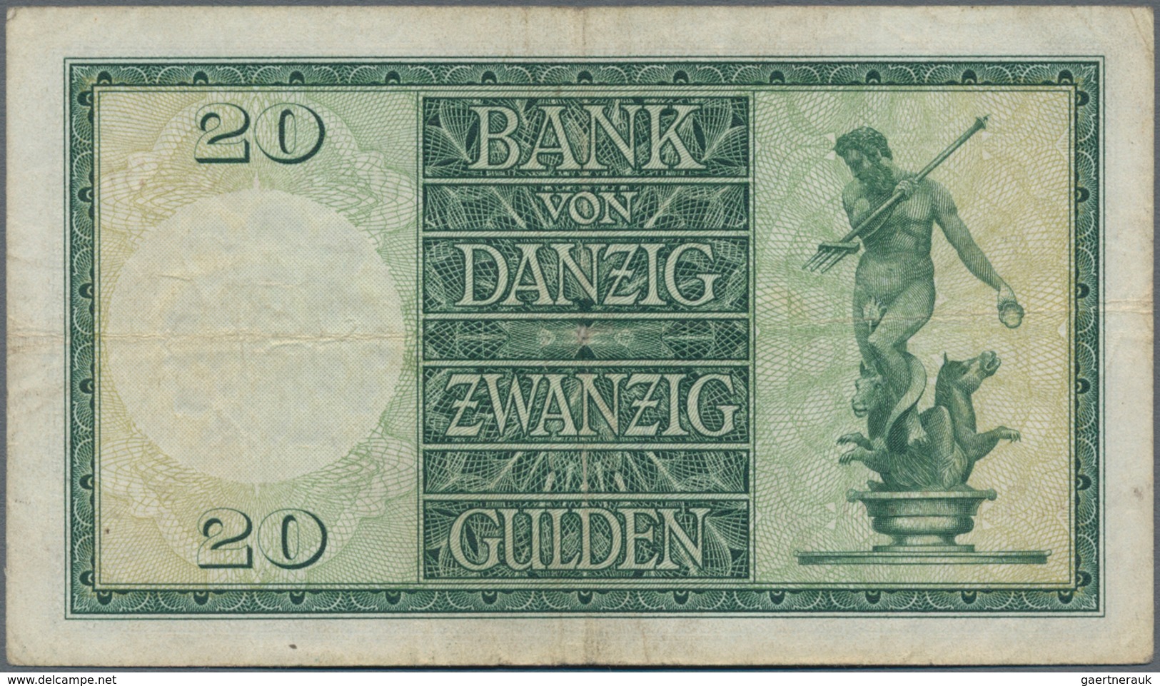 Deutschland - Nebengebiete Deutsches Reich: Danzig - Bank Von Danzig, 20 Gulden 01.11.1937, Serie "K - Sonstige & Ohne Zuordnung