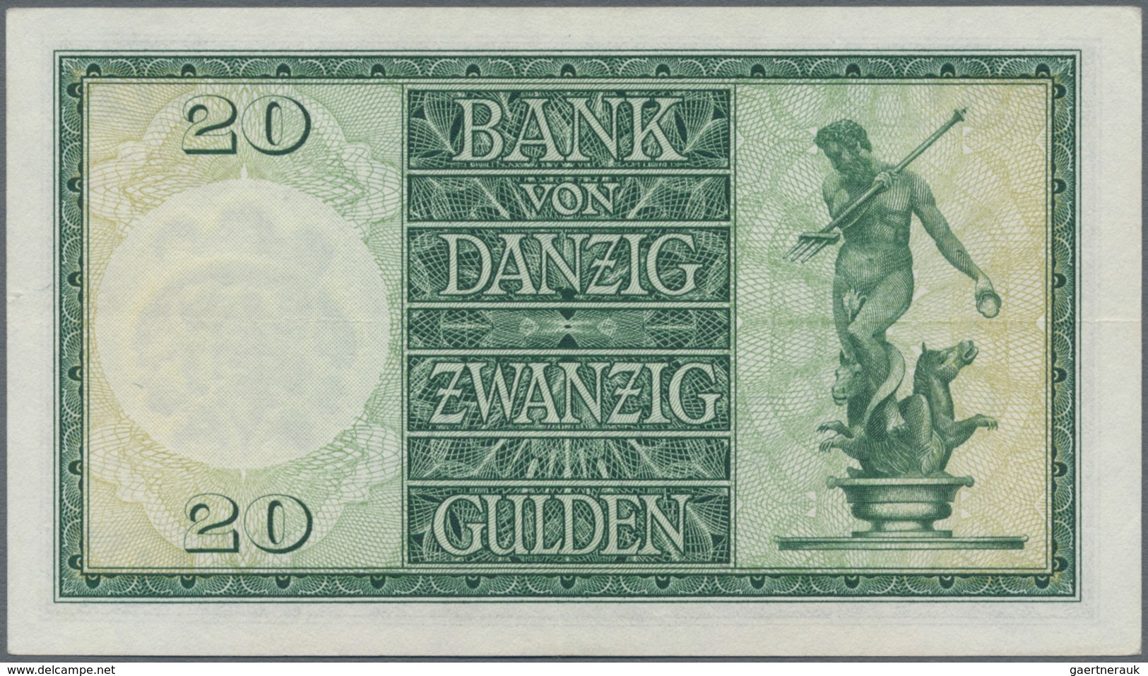 Deutschland - Nebengebiete Deutsches Reich: Danzig - Bank Von Danzig, 20 Gulden 01.11.1937, Serie "K - Sonstige & Ohne Zuordnung