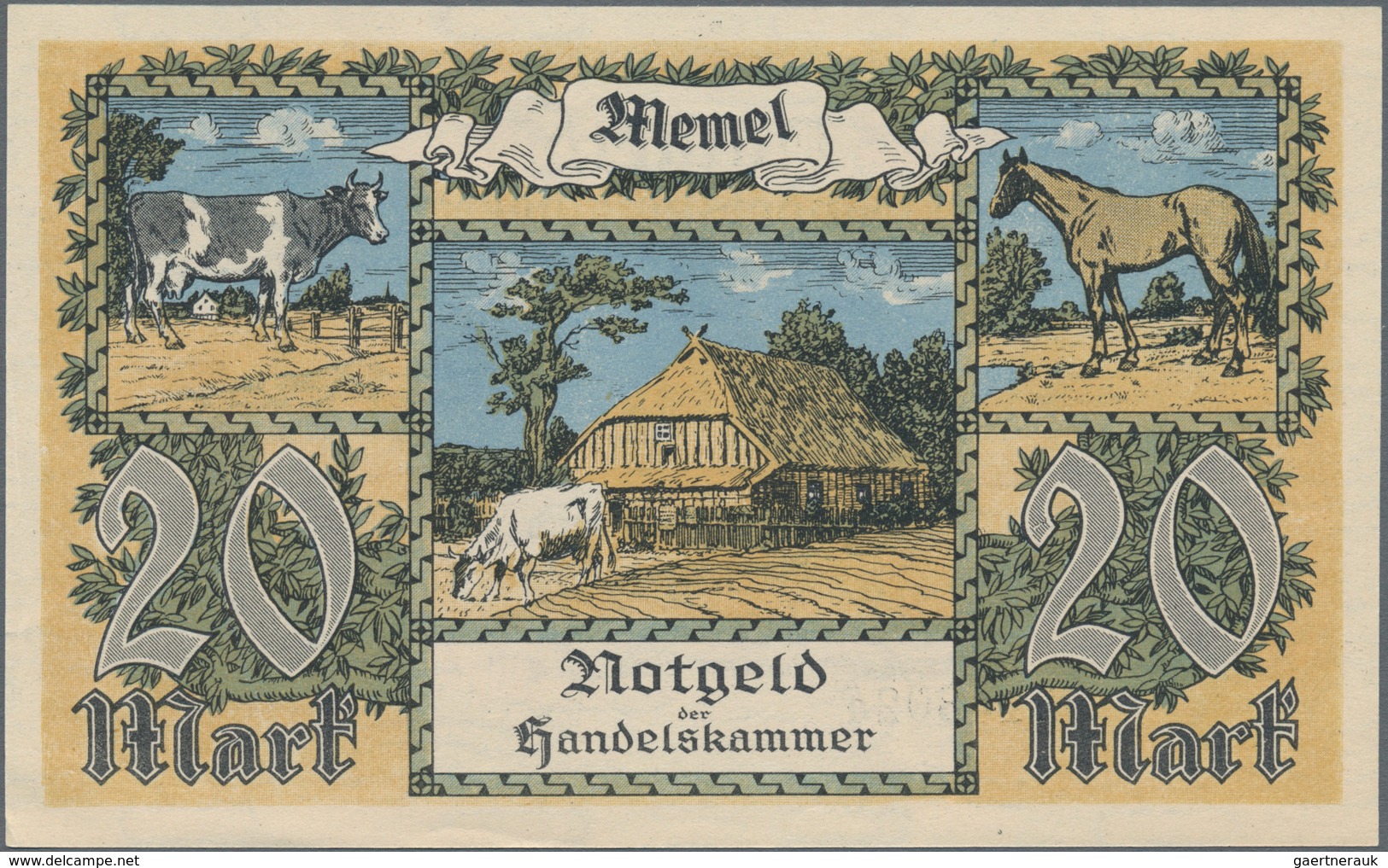 Deutschland - Nebengebiete Deutsches Reich: Memelgebiet Lot Mit 16 Banknoten, Dabei 1/2 Mark (XF), , - Altri & Non Classificati