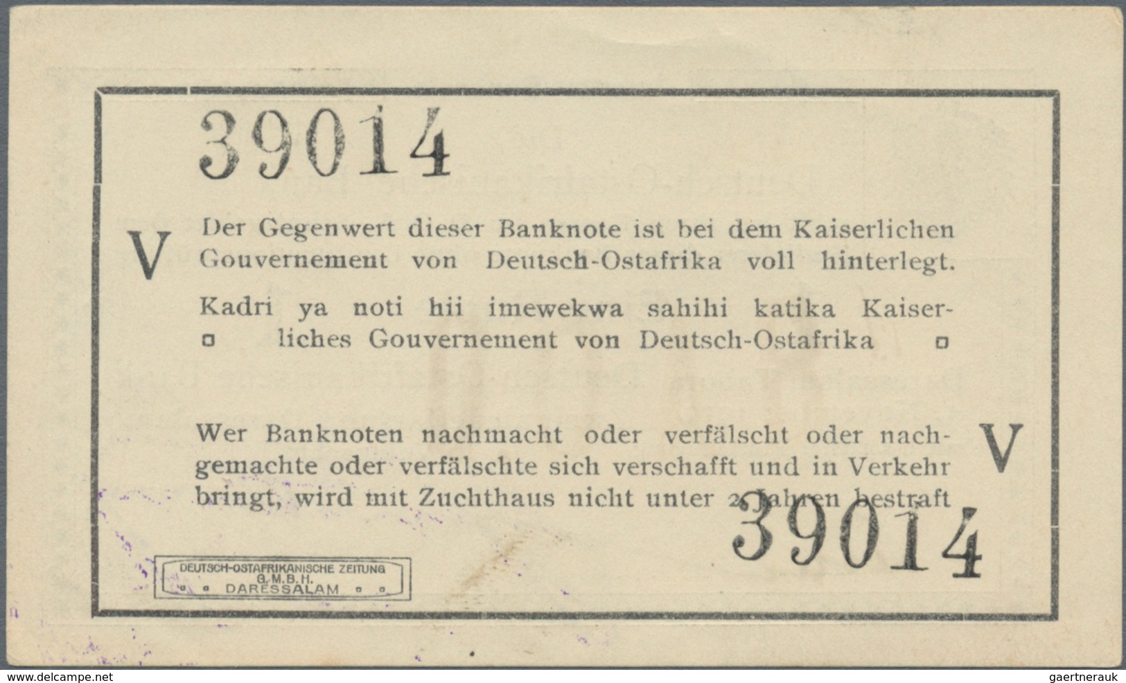 Deutschland - Kolonien: Kleines Lot Mit 13 Banknoten DOA, Dabei 2 X 1 Rupie 1.11.1915 Serie A (Ro.91 - Otros & Sin Clasificación