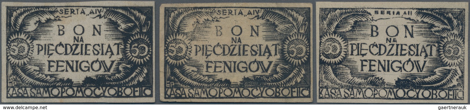 Deutschland - Konzentrations- Und Kriegsgefangenenlager: Woldenberg Oflag II-C, 3 X 50 Fenigow O.D.( - Otros & Sin Clasificación