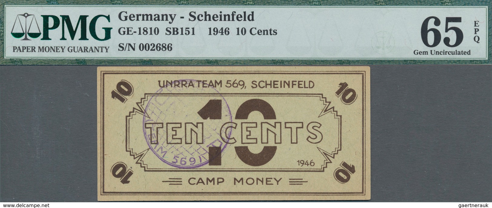 Deutschland - Konzentrations- Und Kriegsgefangenenlager: Bayern - Scheinfeld, UNRRA-Team 569, Lot Mi - Altri & Non Classificati