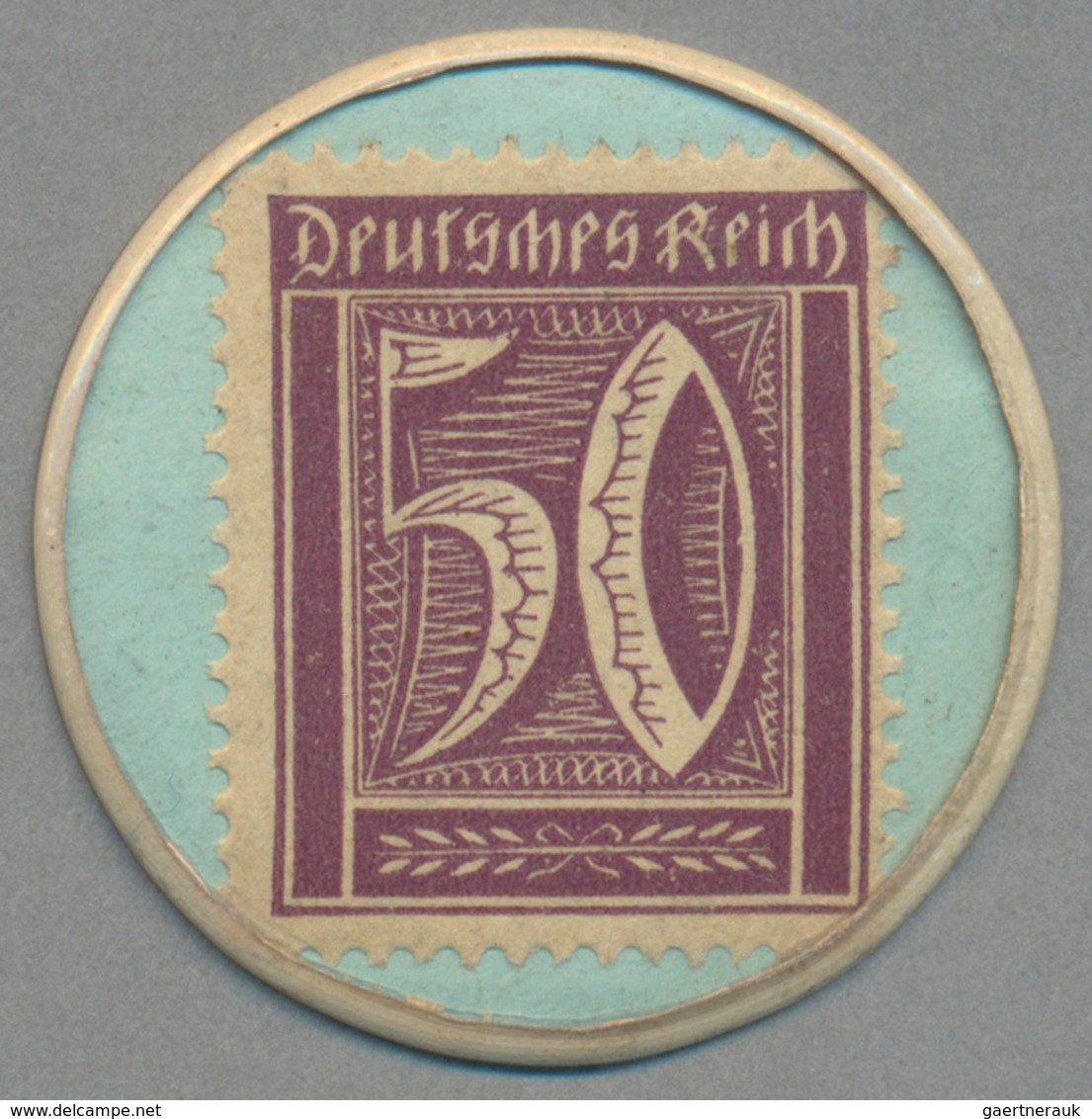 Deutschland - Briefmarkennotgeld: BARMEN, Franz Kolodzinski, Gold- Und Silberwaren, Elberfeld, 50 Pf - Andere & Zonder Classificatie