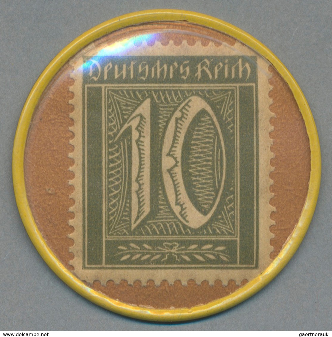 Deutschland - Briefmarkennotgeld: HAGEN, J. Scherney, Delikatessen, Weine, Wild, Fische, 10 Pf. Ziff - Altri & Non Classificati