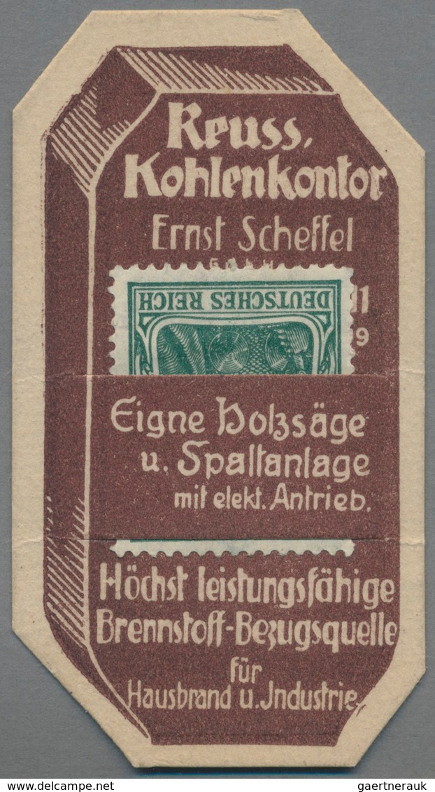 Deutschland - Briefmarkennotgeld: LEIPZIG, Reuss. Kohlenkontor Ernst Scheffel, Sachsenplatz 11, Germ - Andere & Zonder Classificatie