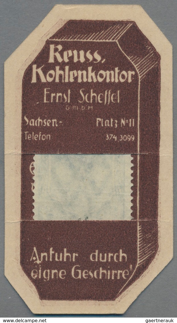 Deutschland - Briefmarkennotgeld: LEIPZIG, Reuss. Kohlenkontor Ernst Scheffel, Sachsenplatz 11, Germ - Andere & Zonder Classificatie