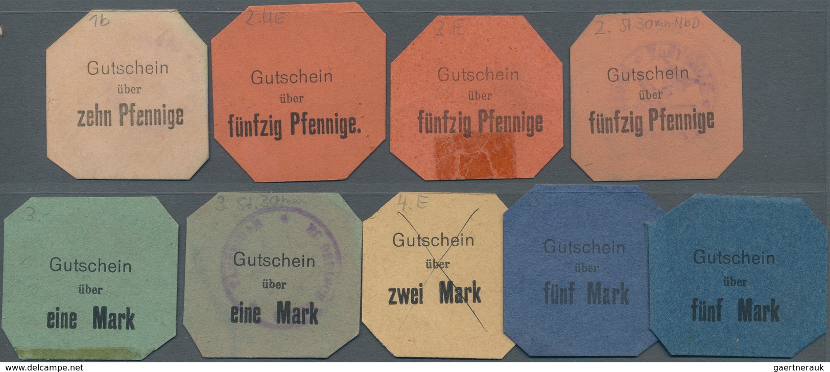 Deutschland - Notgeld - Ehemalige Ostgebiete: Deutsch Krone, Westpreußen, Magistrat, 10 Pf., 50 Pf. - Otros & Sin Clasificación