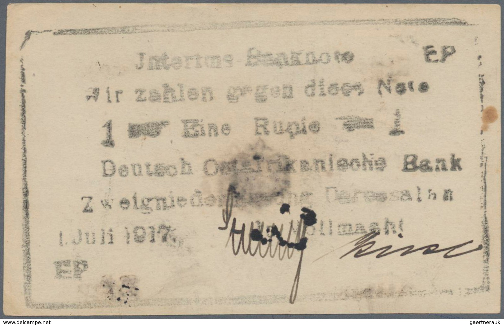 Deutschland - Kolonien: Deutsch-Ostafrika, Album Mit 71 Banknoten Und Notgeldscheinen Mit U. A. 2 X - Otros & Sin Clasificación