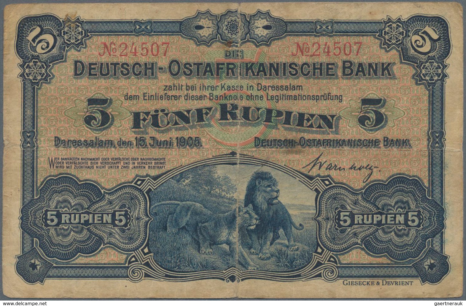 Deutschland - Kolonien: Deutsch-Ostafrika, Album Mit 71 Banknoten Und Notgeldscheinen Mit U. A. 2 X - Altri & Non Classificati