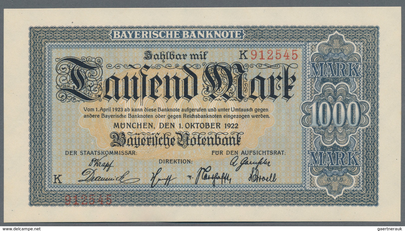 Deutschland - Länderscheine: Lot mit 14 Banknoten, dabei 5 Rentenmark 1926 in VF, DDR 10 Mark 1954 M