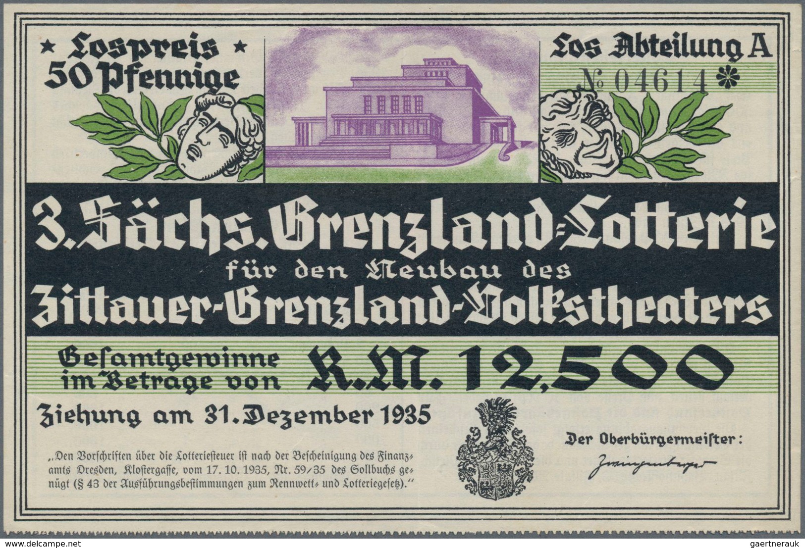 Deutschland - Sonstige: Hochdekorative Sammlung Von 100 Lotterielosen Ab 1790, Davon 80 Stück Deutsc - Sonstige & Ohne Zuordnung