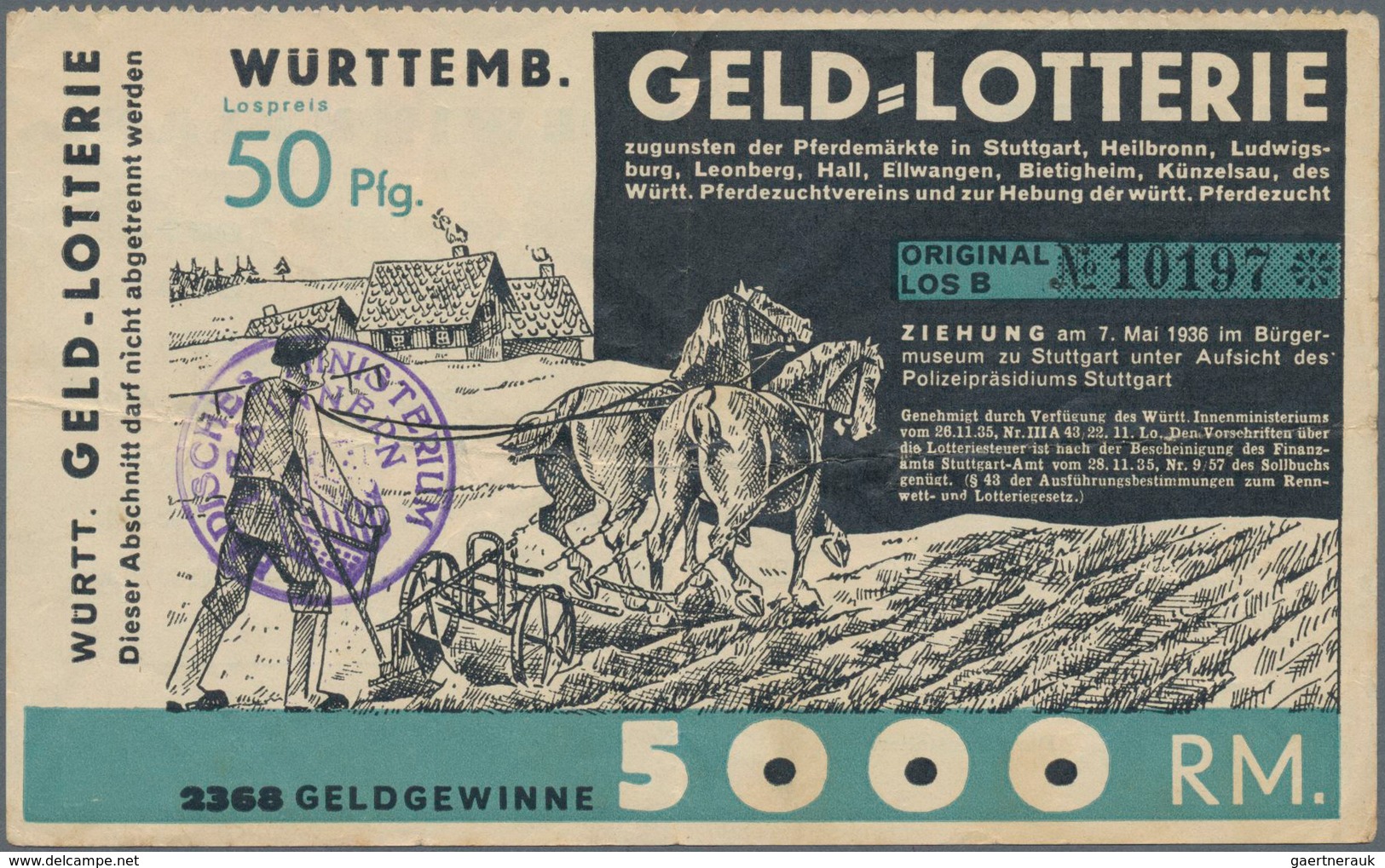 Deutschland - Sonstige: Hochdekorative Sammlung Von 100 Lotterielosen Ab 1790, Davon 80 Stück Deutsc - Otros & Sin Clasificación