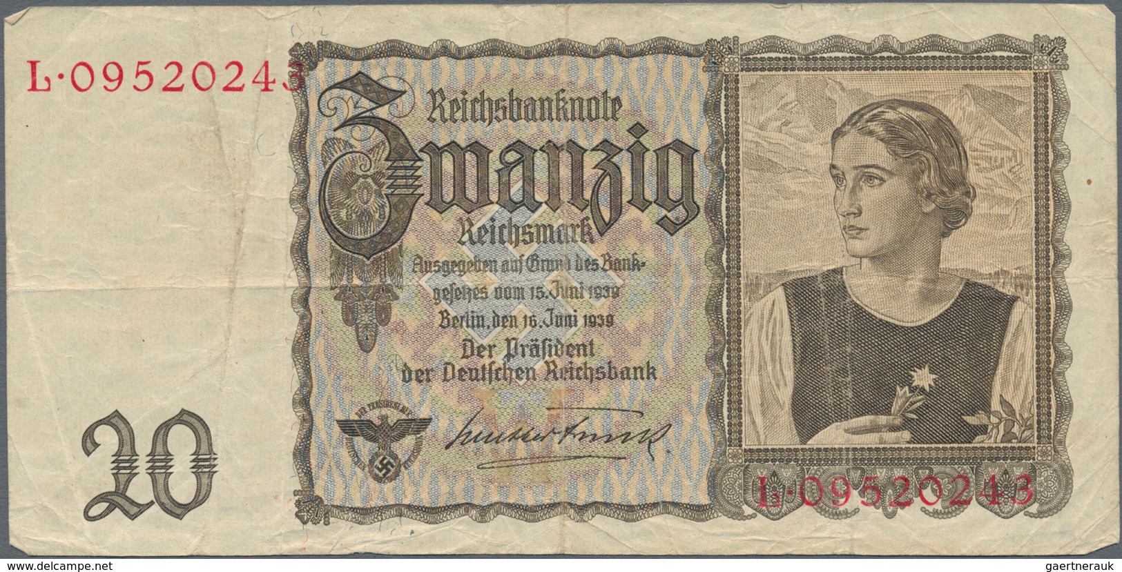 Deutschland - Sonstige: Leitz-Ordner mit mehr als 300 Banknoten vom Kaiserreich über die Inflation,