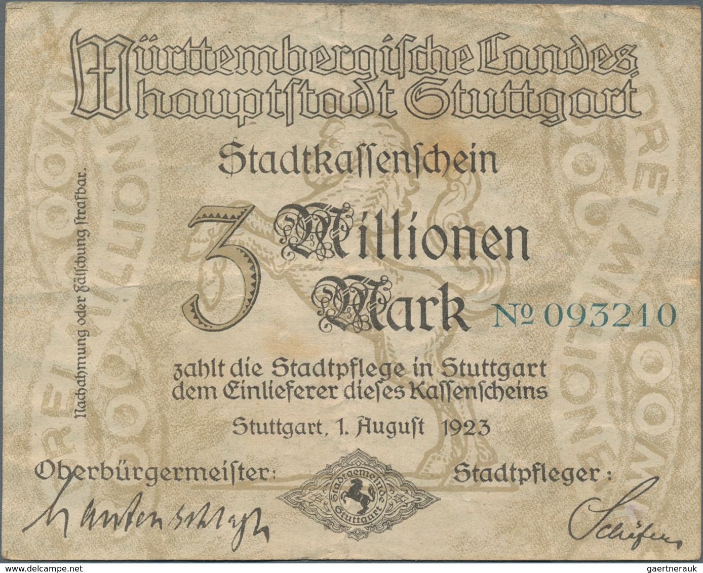 Deutschland - Sonstige: Kleines Lot Mit 114 Banknoten Deutsches Reich, Länderbanknoten Und Notgeld, - Altri & Non Classificati
