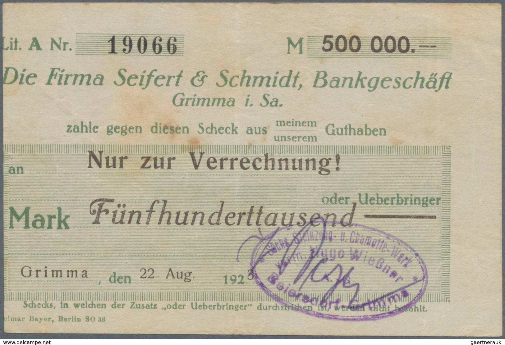 Deutschland - Notgeld: Händlerbestand Mit über 1000 Notgeldscheinen, Dabei Gut 500 Stück (incl. Eini - Other & Unclassified