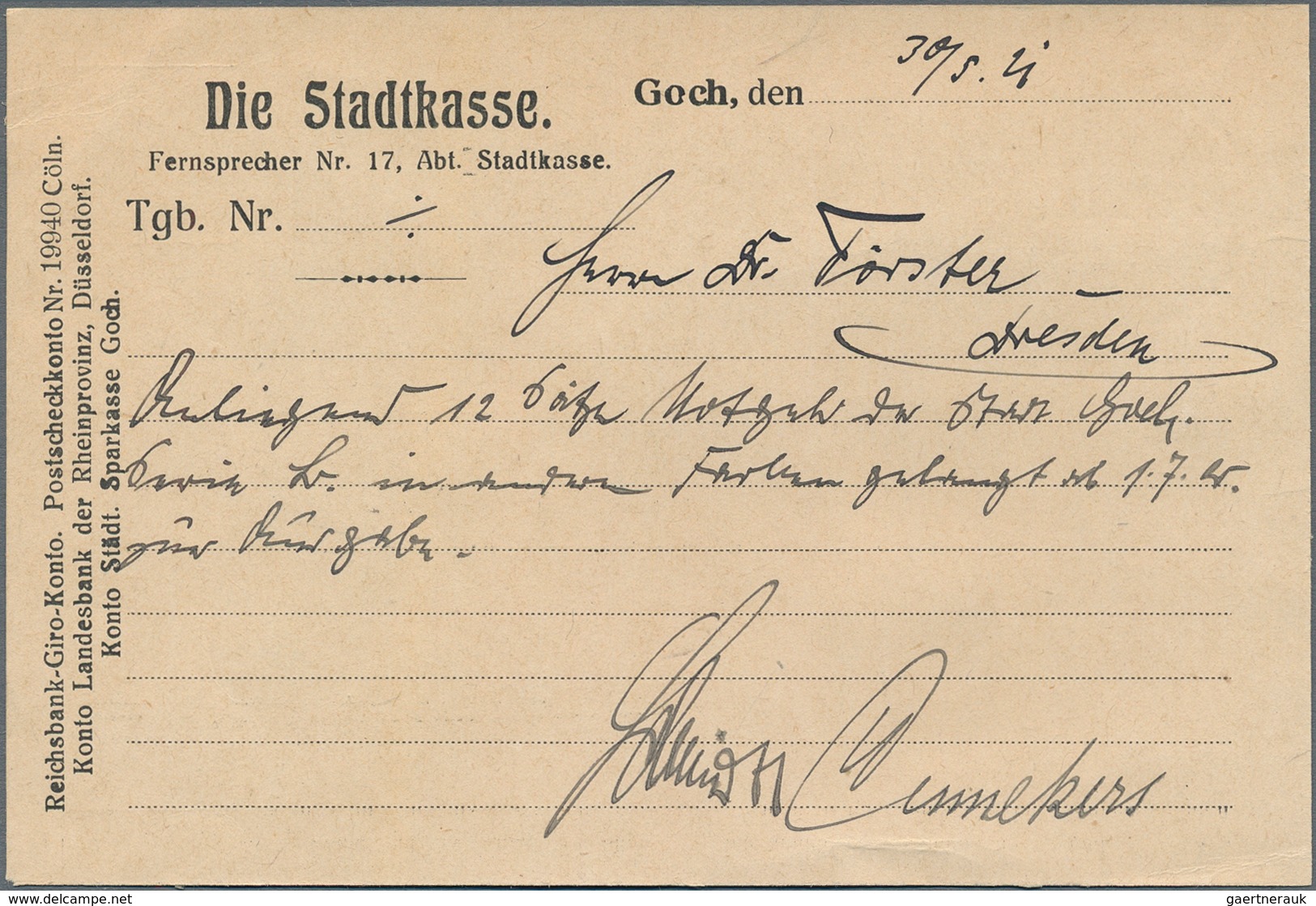 Deutschland - Notgeld: 1920/22, Korrespondenz Zum Erwerb Von Kleingeld-, Großgeld- Und Serienscheine - Sonstige & Ohne Zuordnung