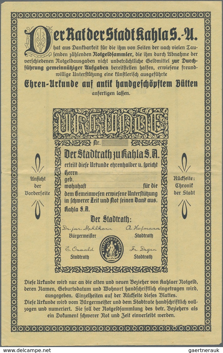 Deutschland - Notgeld: Serienscheine Und Ihr Verpackungs- Und Werbematerial. Enthalten Sind 100 Umsc - Andere & Zonder Classificatie